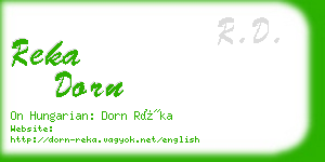 reka dorn business card